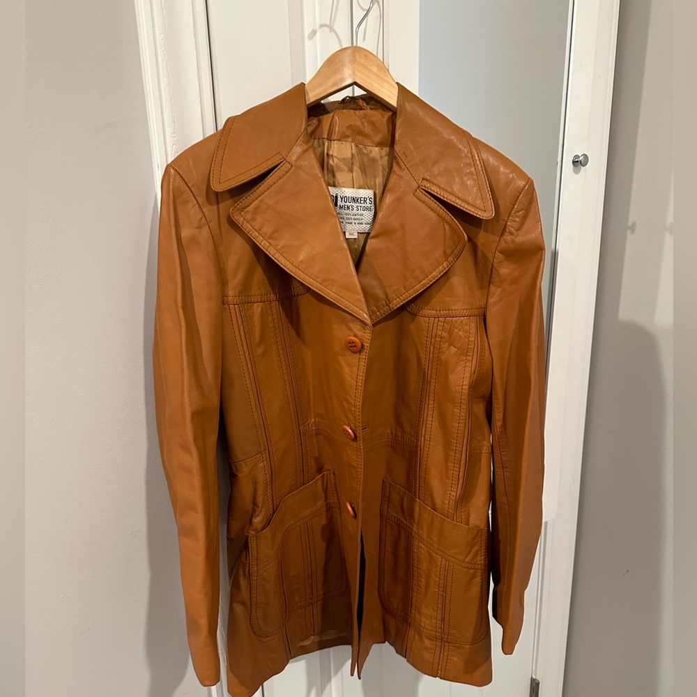 Vintage leather blazer Younkers men’s store